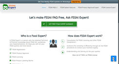 Desktop Screenshot of fssaiexpert.com